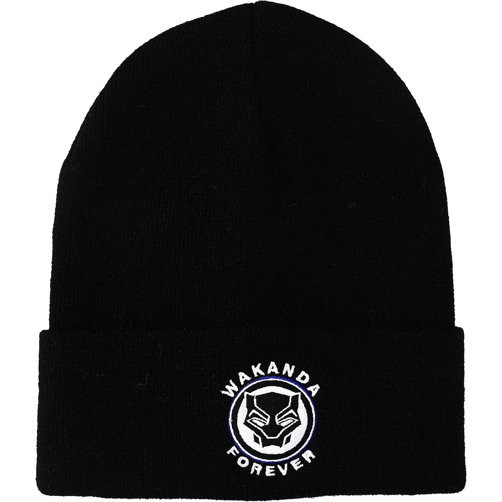 Unisex Black Black Panther Cuffed Knit Hat