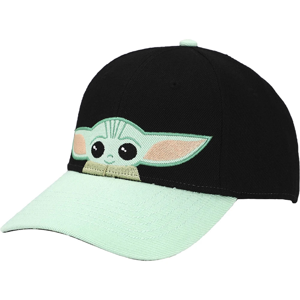 Youth Grogu Black The Mandalorian Snapback Hat