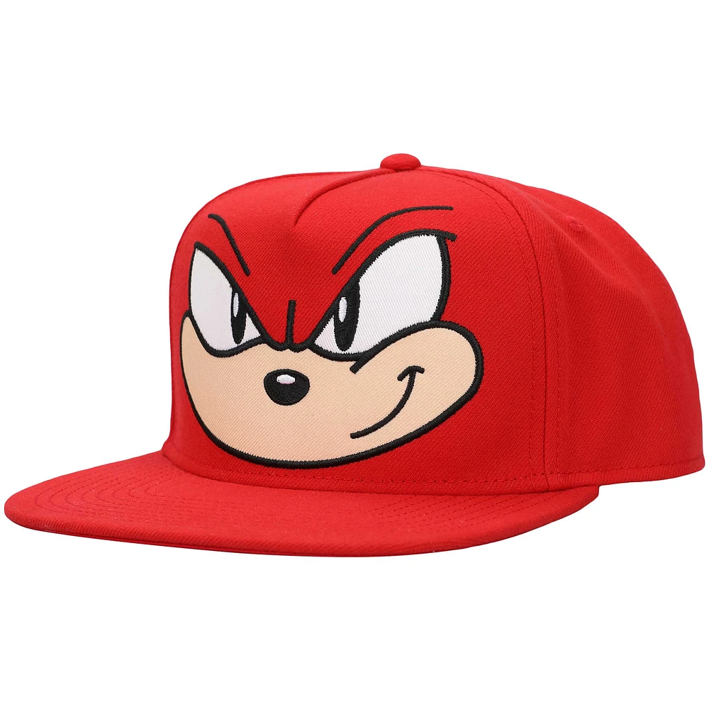 Unisex Red Sonic the Hedgehog Knuckles Snapback Hat