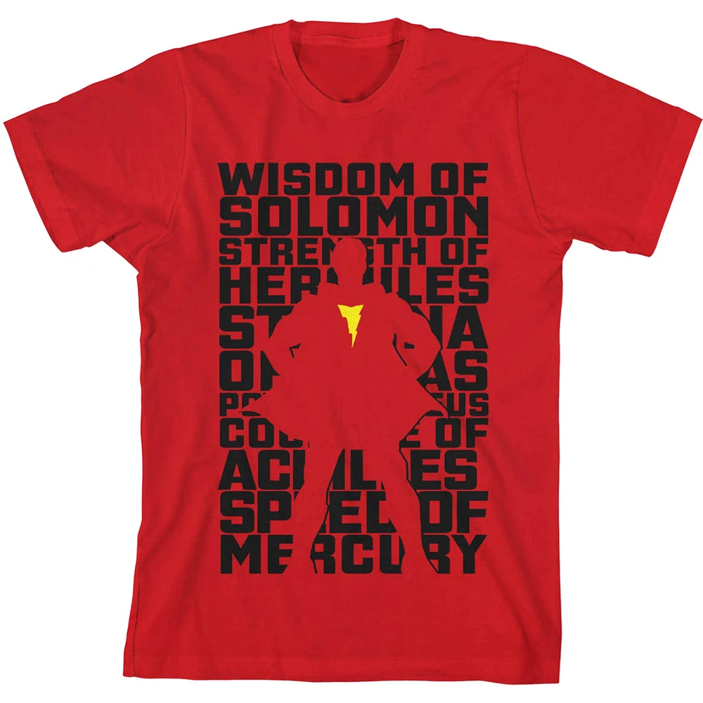 Youth Red Shazam! Graphic T-Shirt