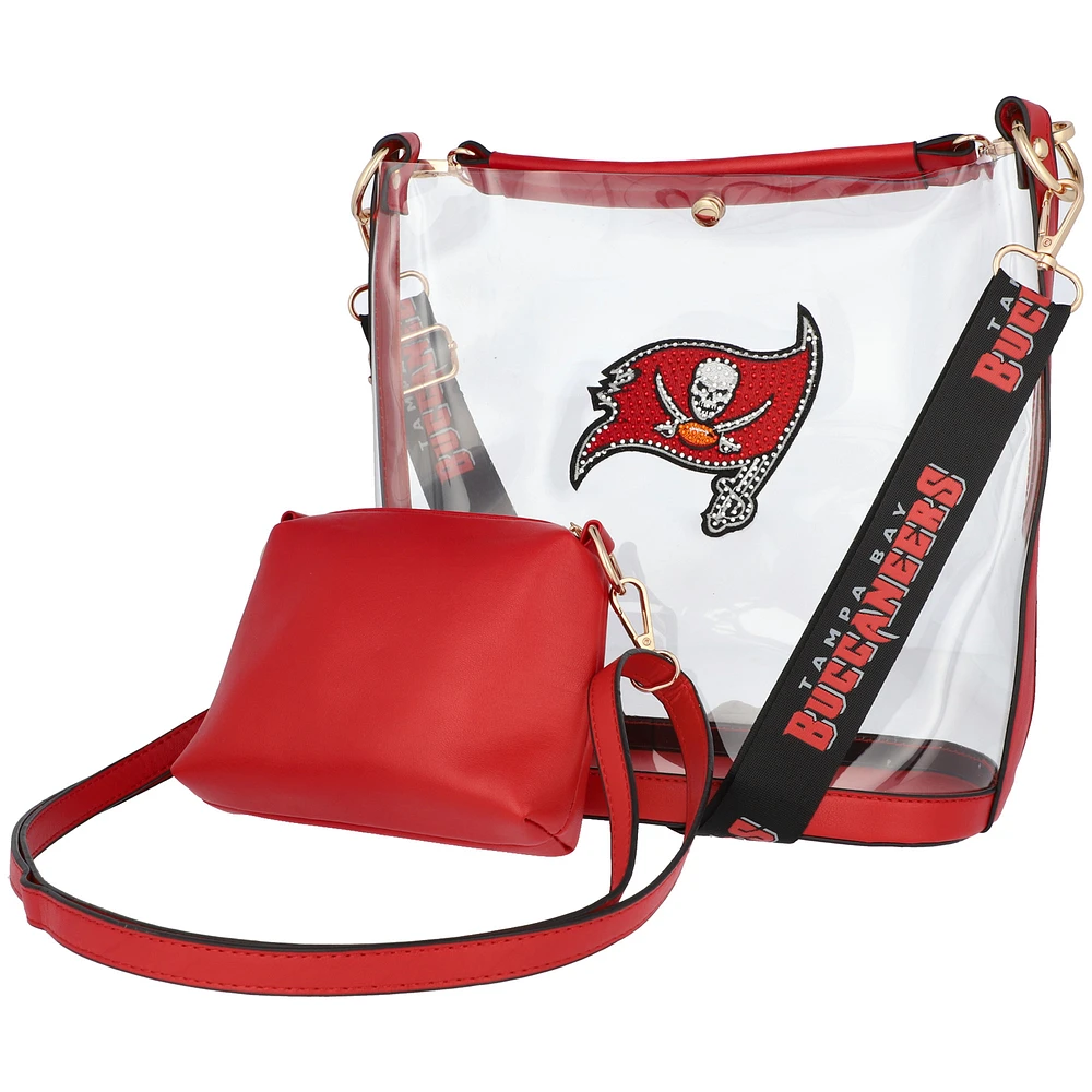 Cuce Tampa Bay Buccaneers Rhinestone Clear Purse