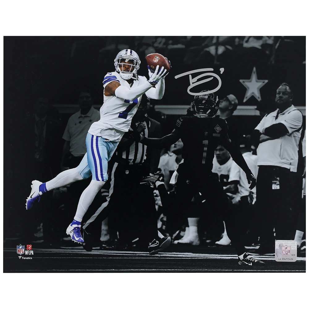 Trevon Diggs Dallas Cowboys Autographed Spotlight Photo