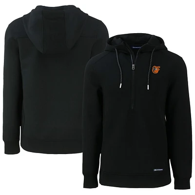 Men's Cutter & Buck Baltimore Orioles Roam Eco Half-Zip Recycled Pullover Hoodie
