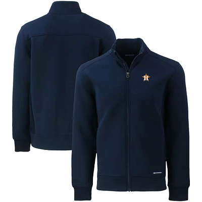 Men's Cutter & Buck Navy Houston Astros Big Tall Roam Eco Recycled Full-Zip Jacket