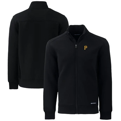 Men's Cutter & Buck Black Pittsburgh Pirates Big Tall Roam Eco Recycled Full-Zip Jacket