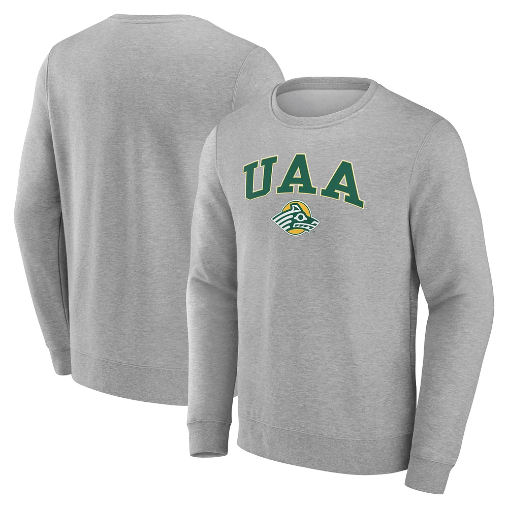 Men's Gray Alaska Anchorage Seawolves Campus Sweatshirt