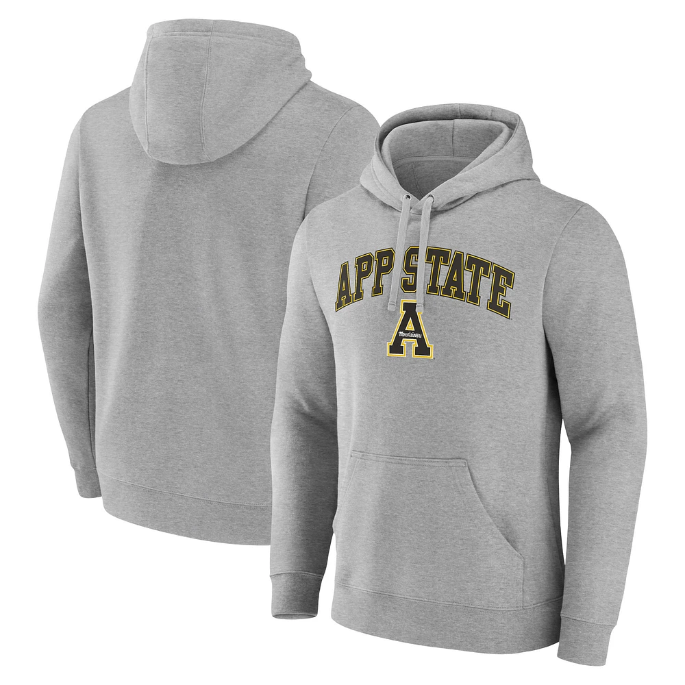 Men's Gray Appalachian State Mountaineers Campus Pullover Hoodie
