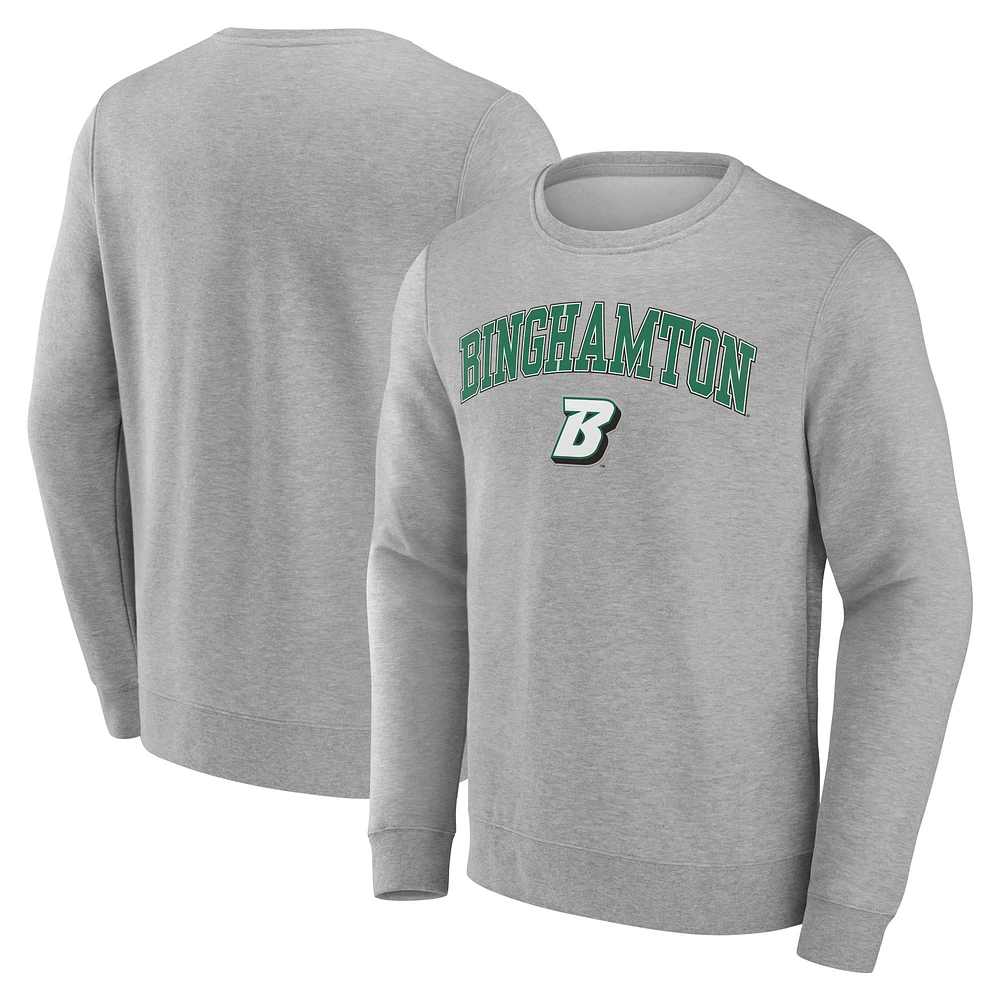 Men's Gray Binghamton Bearcats Campus Sweatshirt