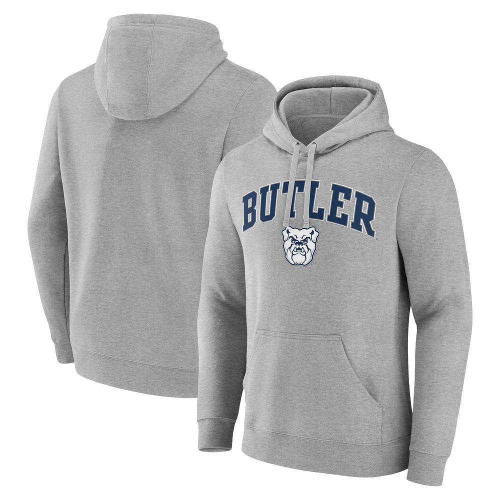 Men's Gray Butler Bulldogs Campus Pullover Hoodie