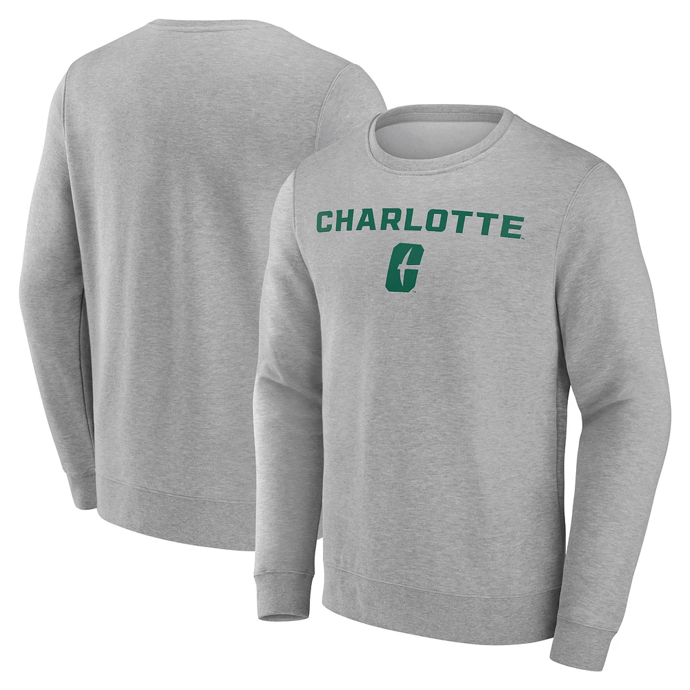 Men's Gray Charlotte 49ers Campus Sweatshirt