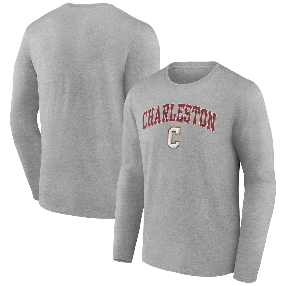 Men's Gray Charleston Cougars Campus Long Sleeve T-Shirt