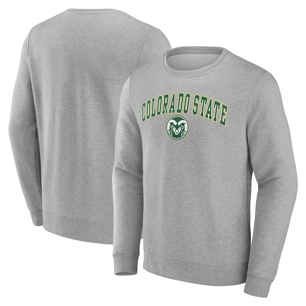 Men's Gray Colorado State Rams Campus Sweatshirt