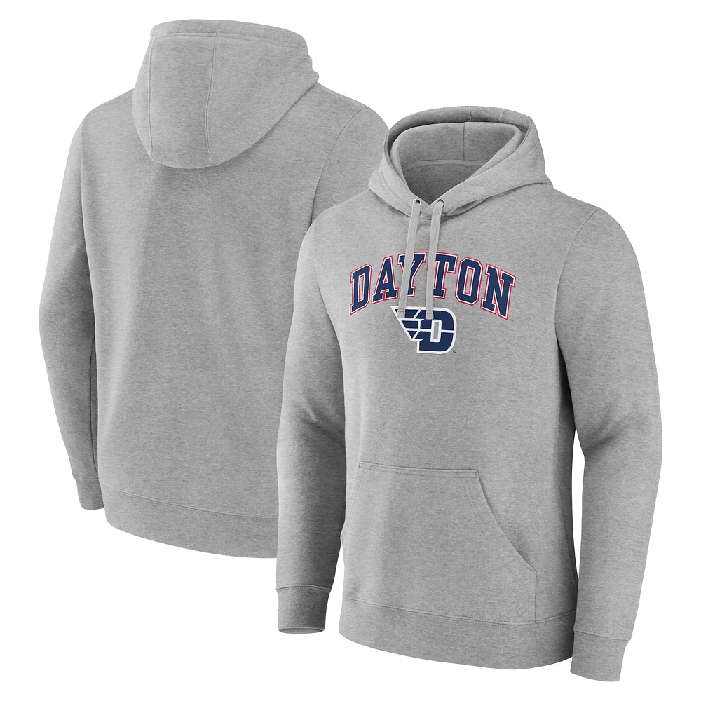 Men's Gray Dayton Flyers Campus Pullover Hoodie