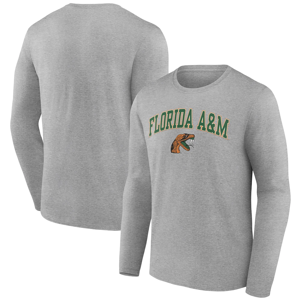 Men's Gray Florida A&M Rattlers Campus Long Sleeve T-Shirt