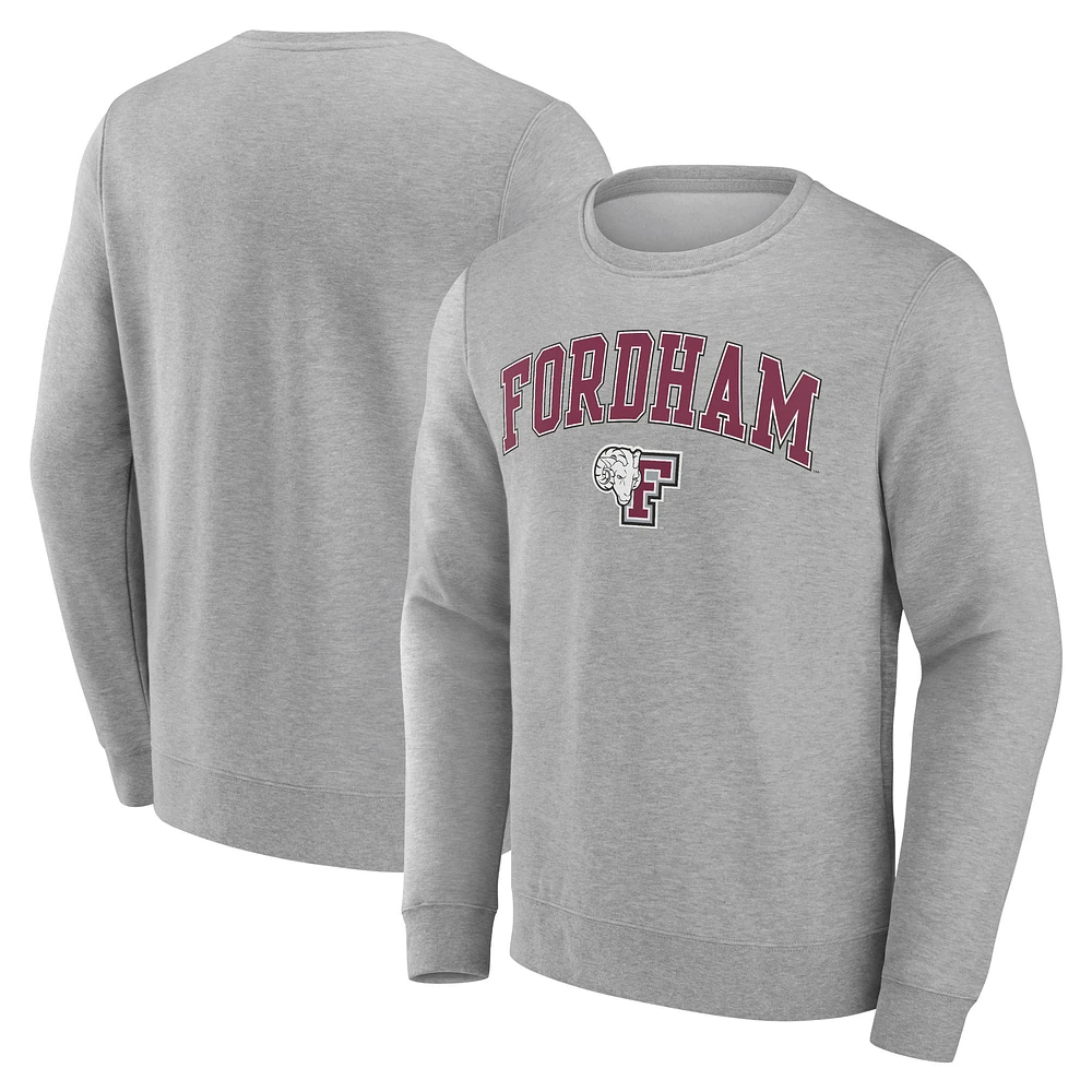 Men's Gray Fordham Rams Campus Sweatshirt