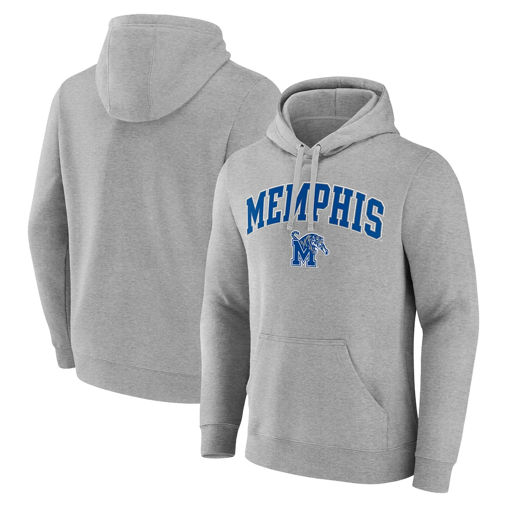 Men's Gray Memphis Tigers Campus Pullover Hoodie