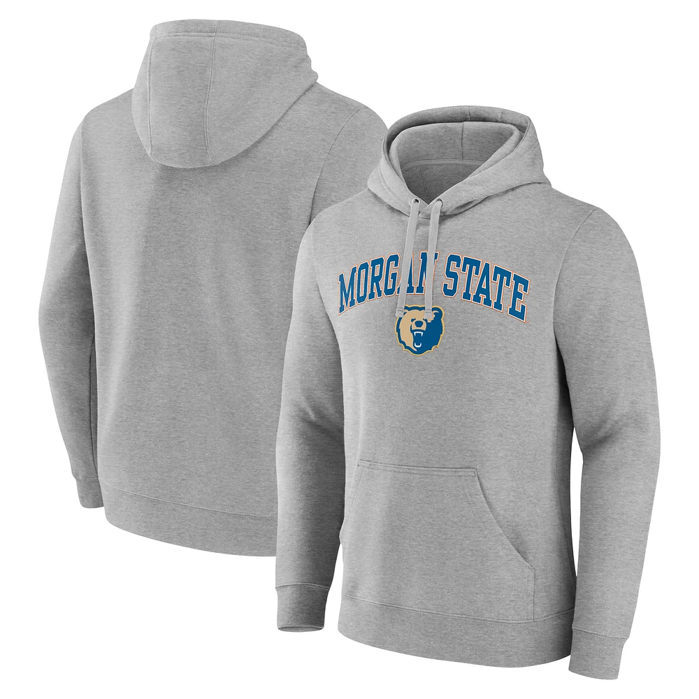Men's Gray Morgan State Bears Campus Pullover Hoodie