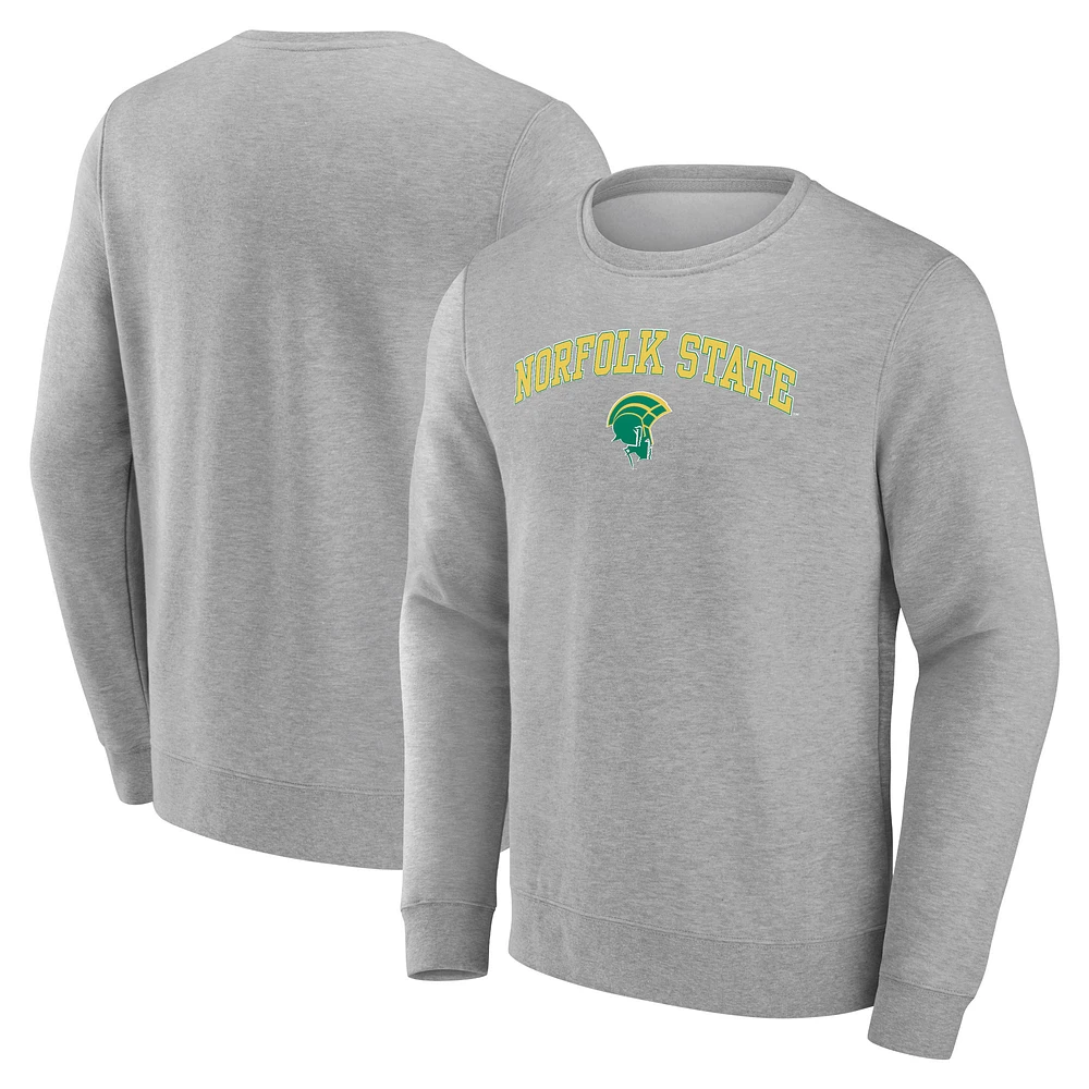 Men's Gray Norfolk State Spartans Campus Sweatshirt