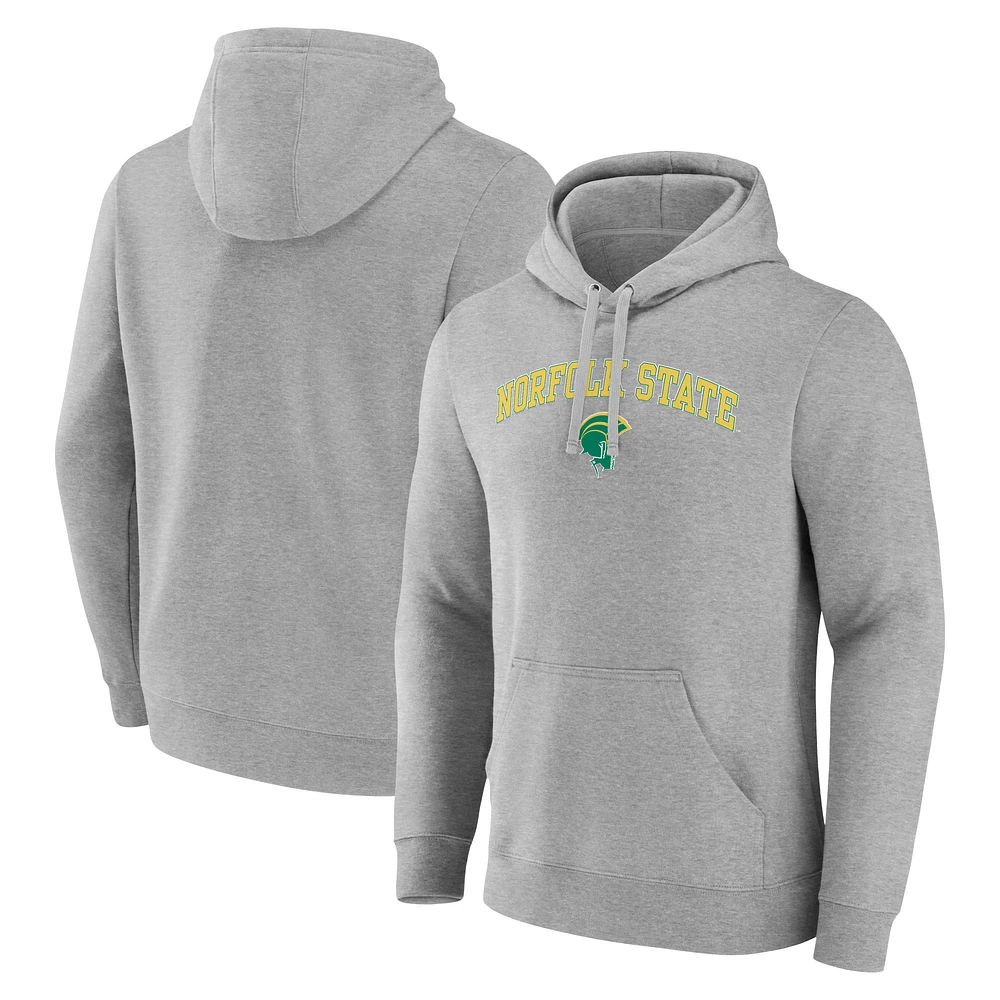 Men's Gray Norfolk State Spartans Campus Pullover Hoodie