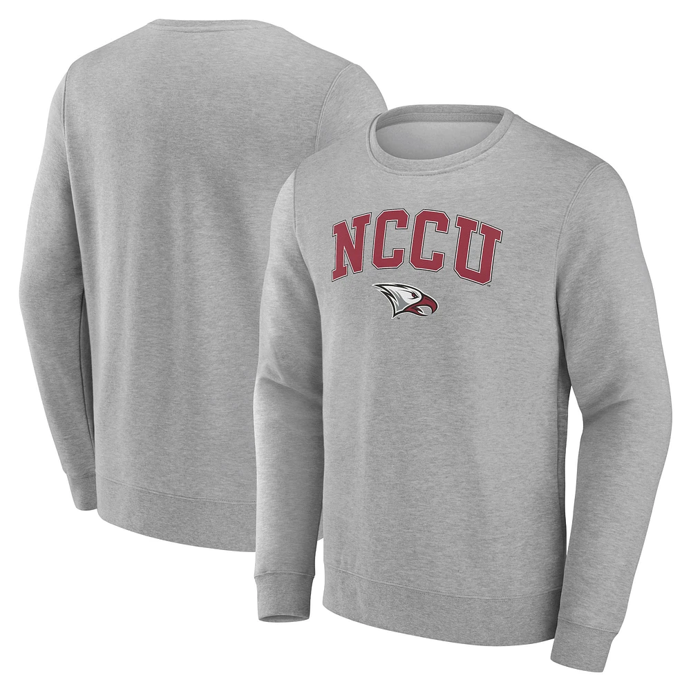 Men's Gray North Carolina Central Eagles Campus Sweatshirt