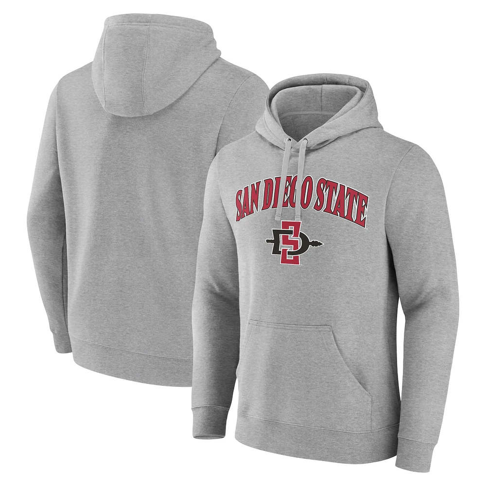 Men's Gray San Diego State Aztecs Campus Pullover Hoodie