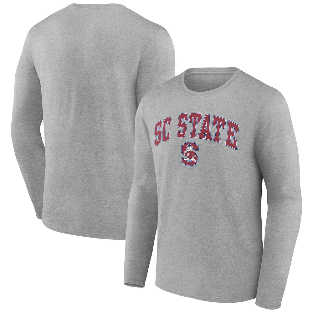 Men's Gray South Carolina State Bulldogs Campus Long Sleeve T-Shirt