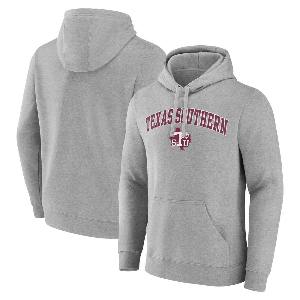 Men's Gray Texas Southern Tigers Campus Pullover Hoodie