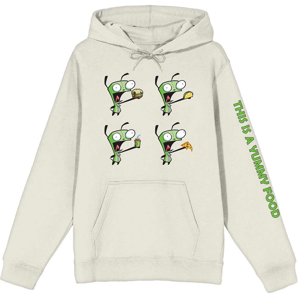 Unisex Oatmeal Invader Zim GIR Pullover Hoodie