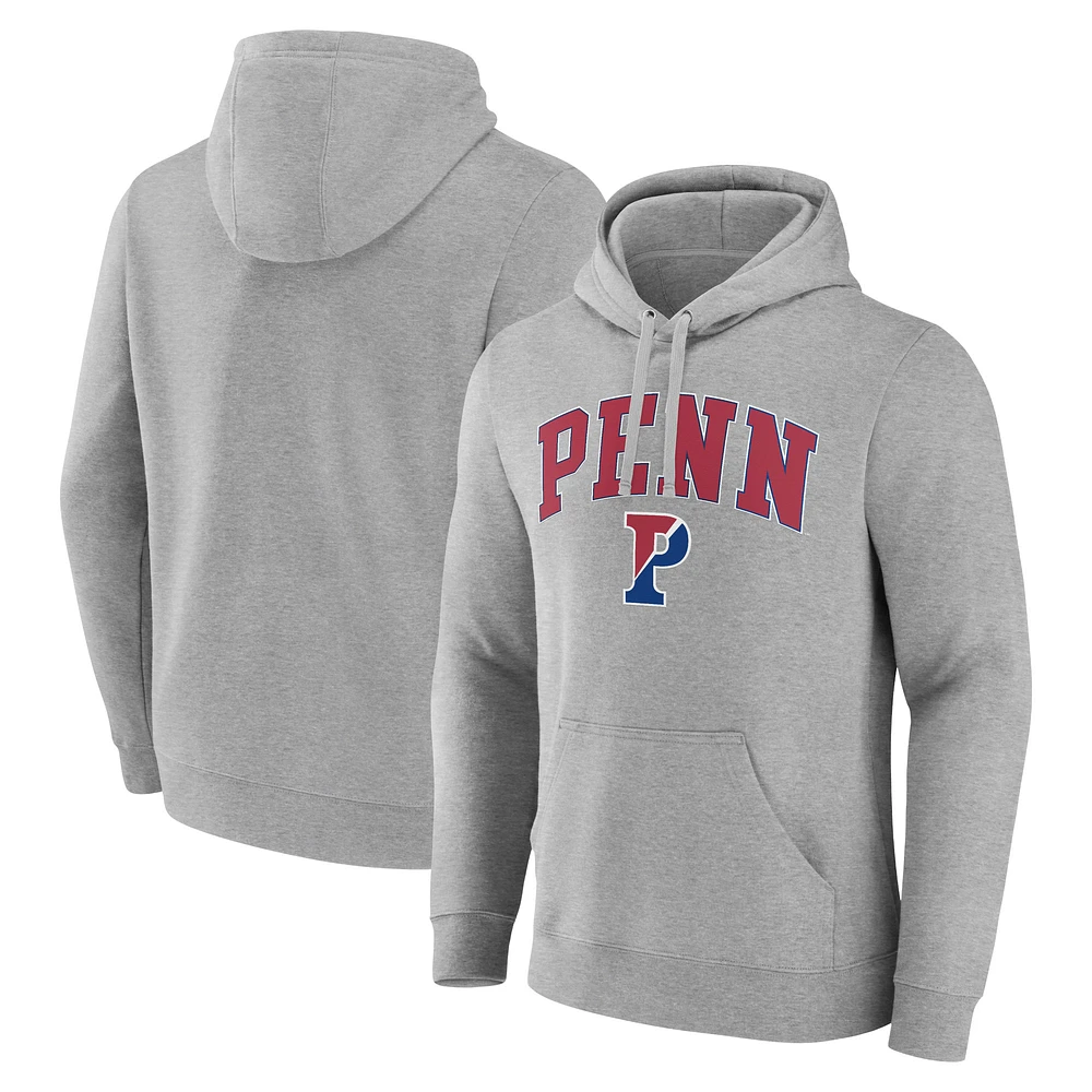 Men's Gray Pennsylvania Quakers Campus Pullover Hoodie