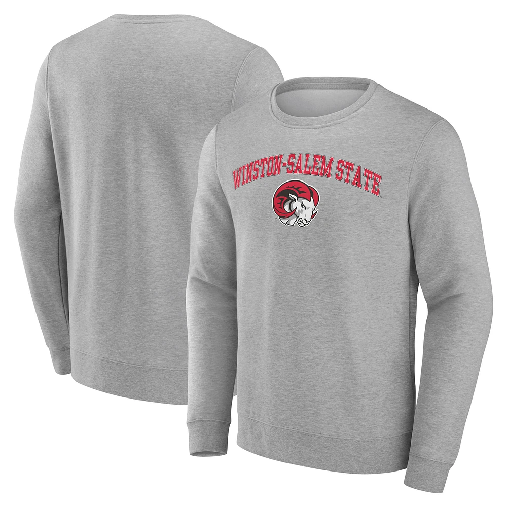 Men's Gray Winston-Salem State Rams Campus Sweatshirt