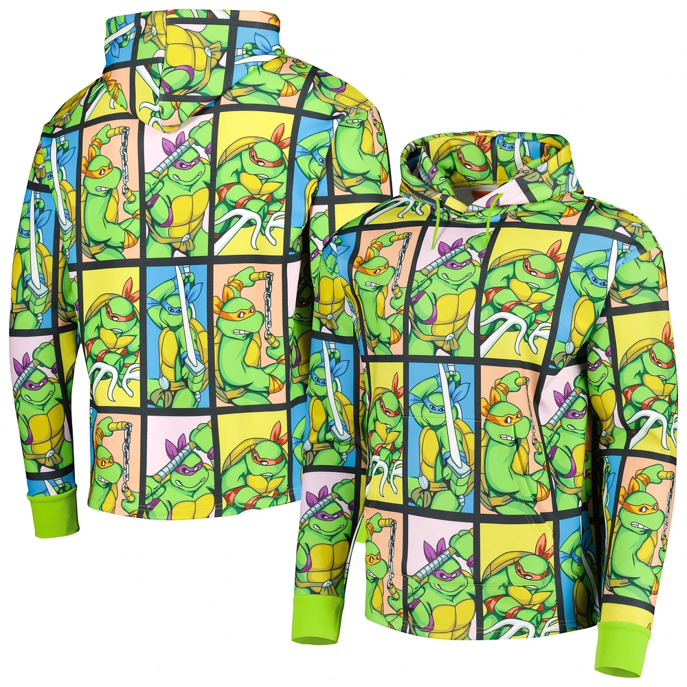 Unisex Chalk Line Green Teenage Mutant Ninja Turtles Pullover Hoodie