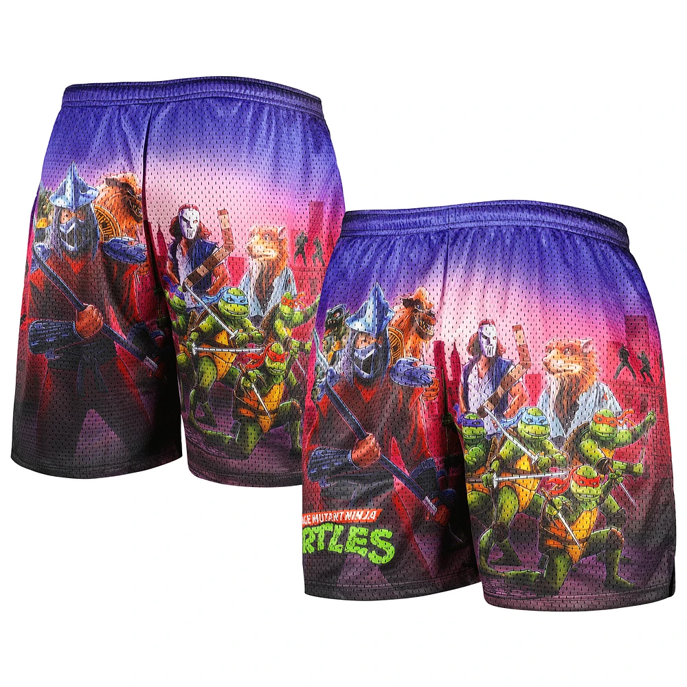 Men's Chalk Line Purple Teenage Mutant Ninja Turtles 1990 NYC Retro Shorts