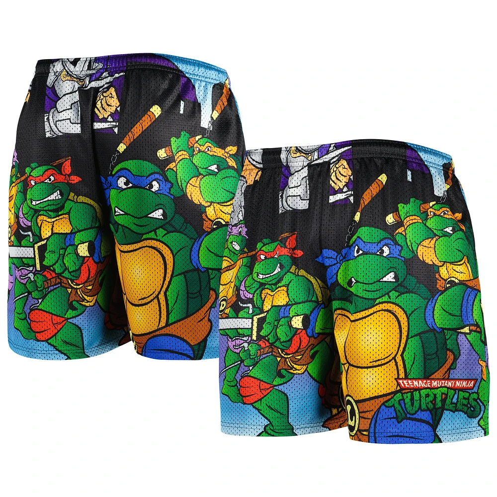 Men's Chalk Line Black Teenage Mutant Ninja Turtles vs. Shredder Shorts