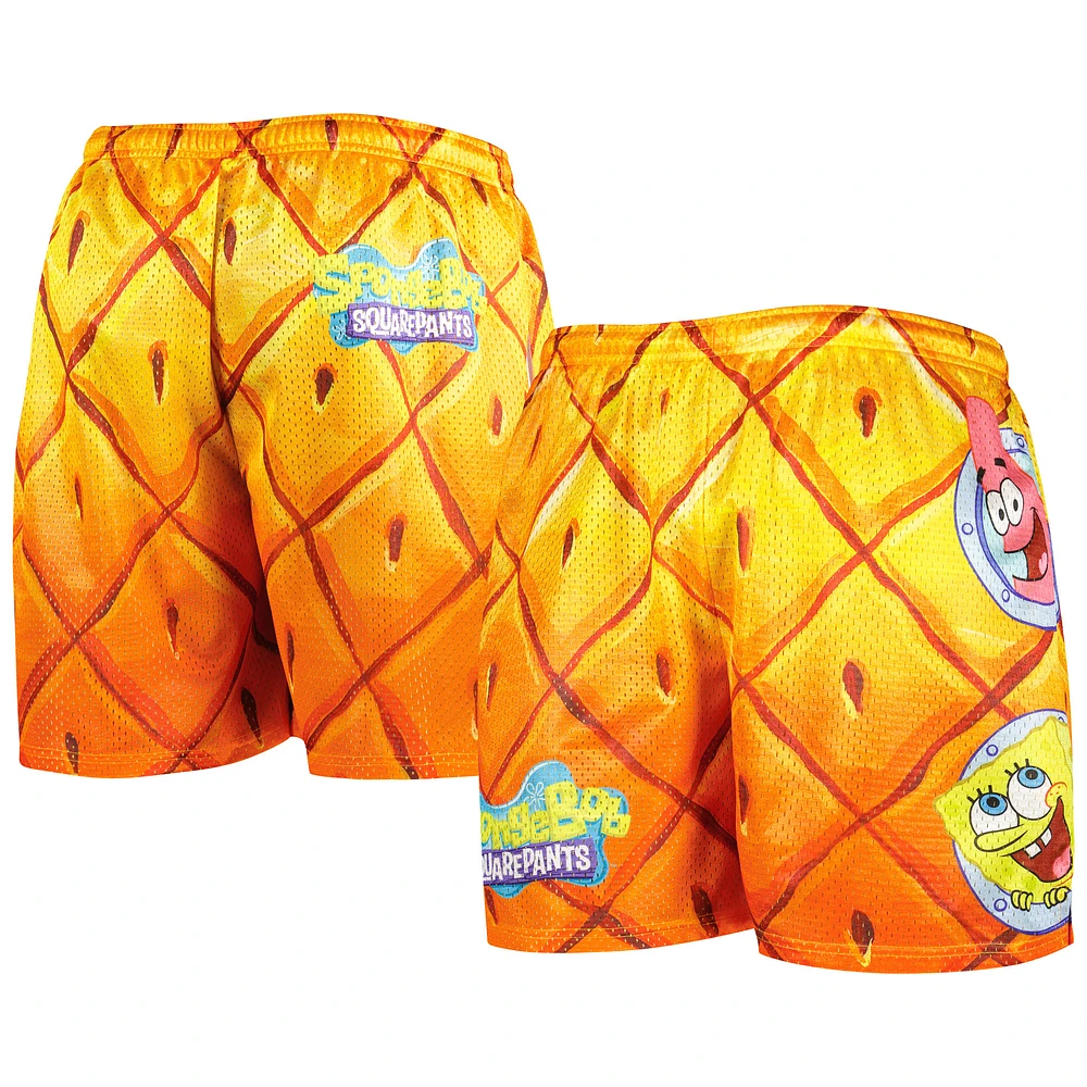 Men's Chalk Line Orange SpongeBob SquarePants Shorts