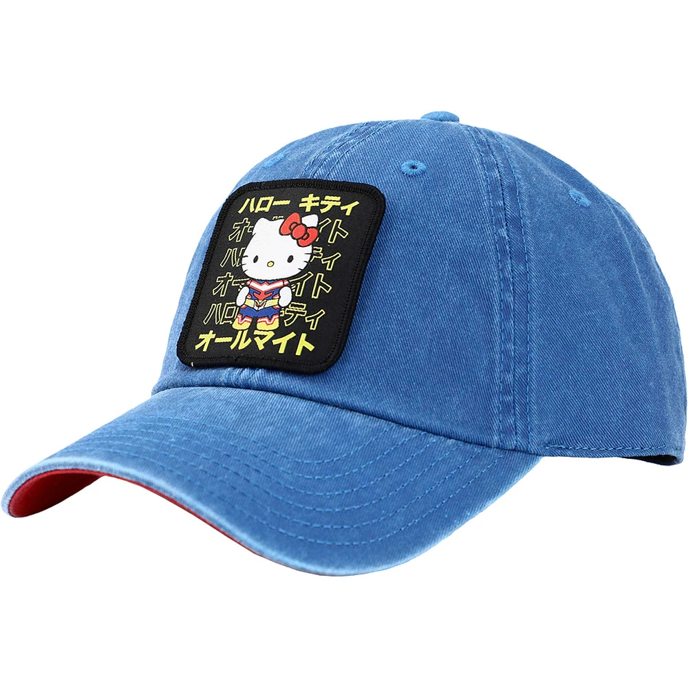 Men's Blue Hello Kitty x My Hero Academia Adjustable Hat