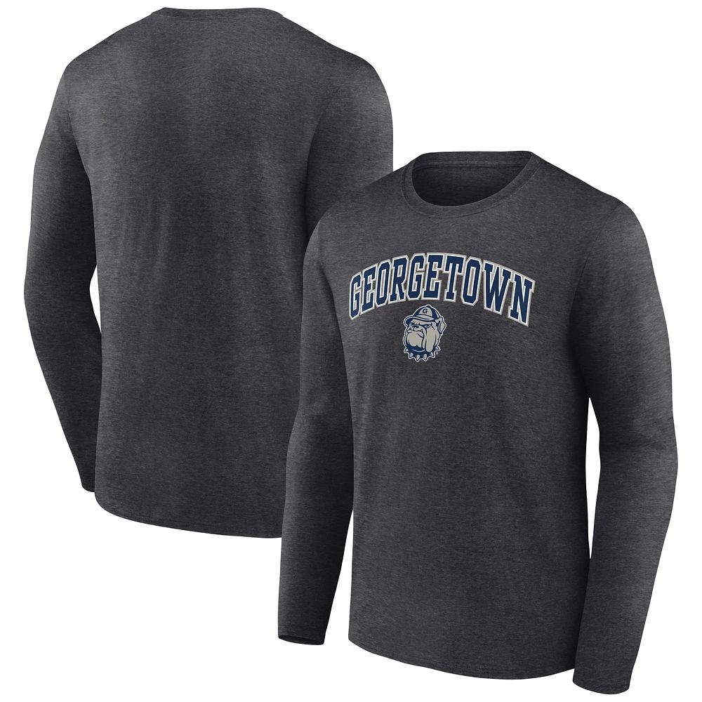 Men's Charcoal Georgetown Hoyas Campus Long Sleeve T-Shirt
