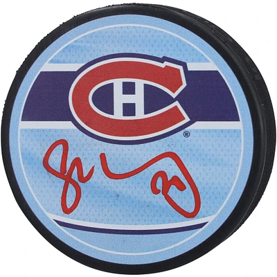 Juraj Slafkovsky Montreal Canadiens Autographed 2022-23 Reverse Retro Hockey Puck