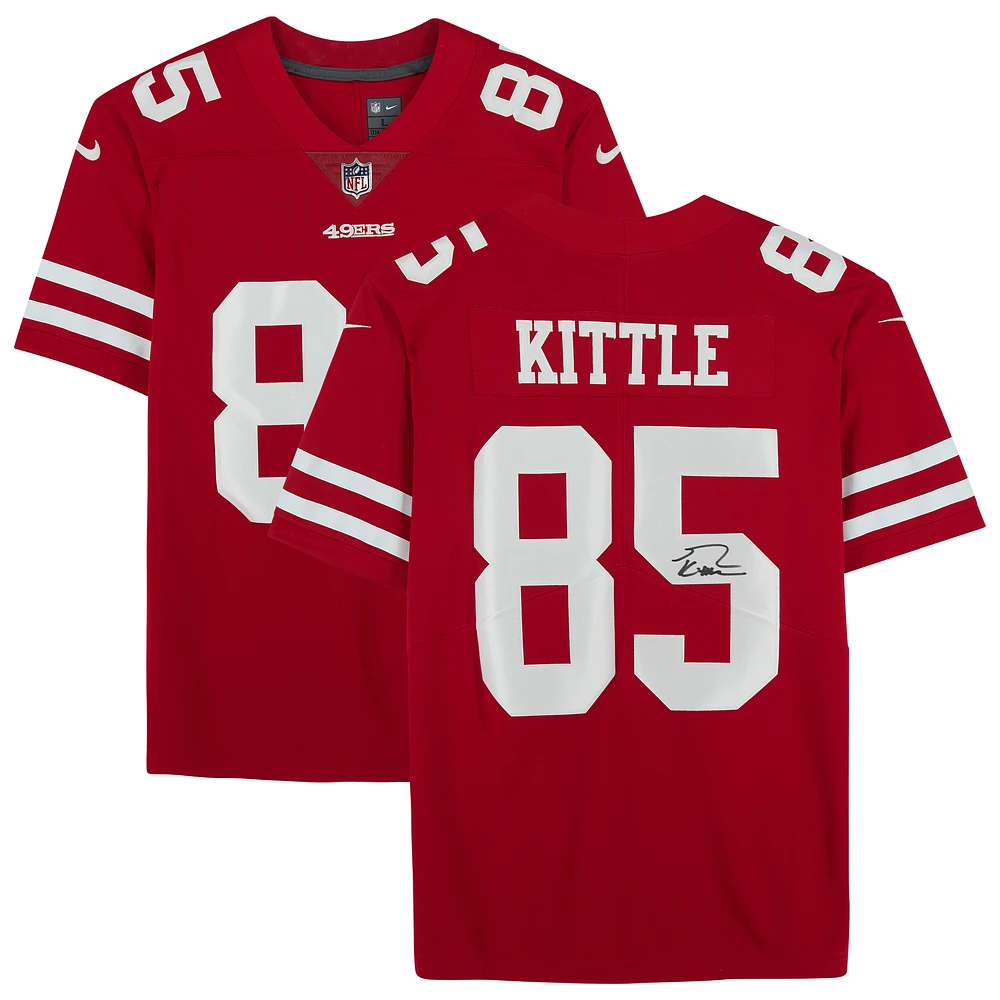 George Kittle San Francisco 49ers Autographed Nike Red Limited Jersey