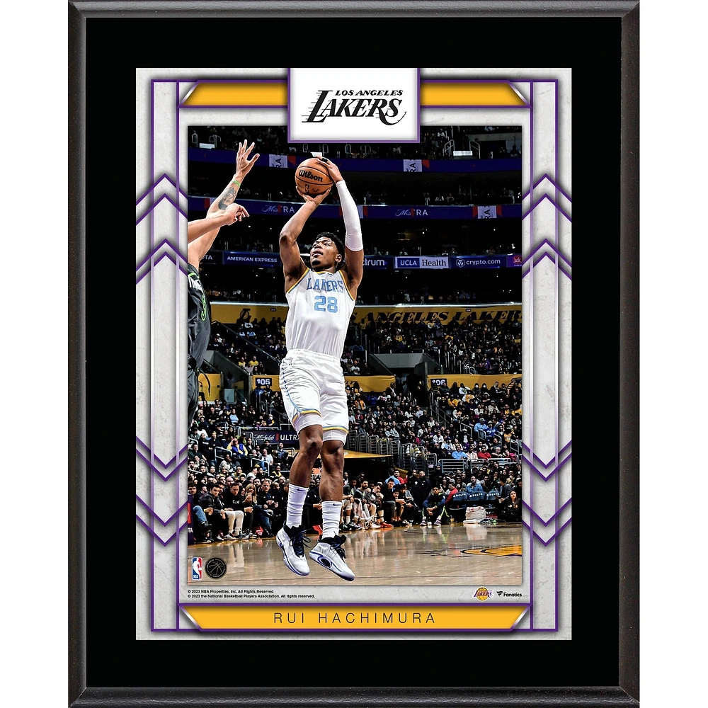 Rui Hachimura Los Angeles Lakers 10.5" x 13" Sublimated Player Plaque