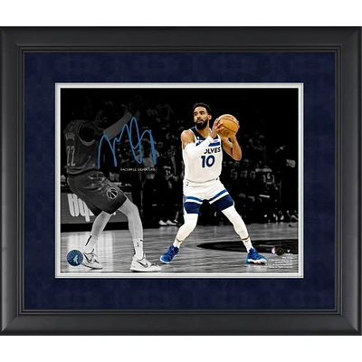 Mike Conley Minnesota Timberwolves Framed 11" x 14" Spotlight Photograph - Facsimile Signature