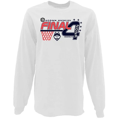 Women's Blue 84 White UConn Huskies 2023 NCAA Men's Basketball Tournament March Madness Final Four Oversized Long Sleeve T-Shirt