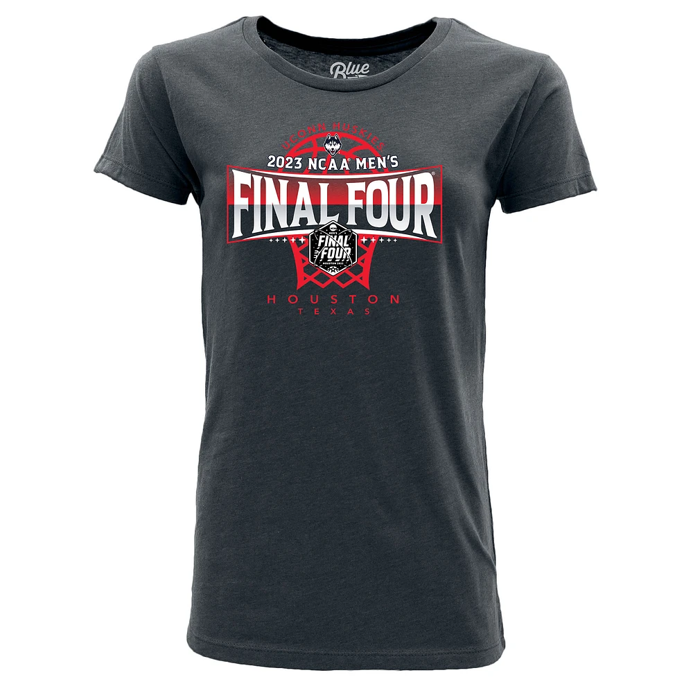 Women's Blue 84 Navy UConn Huskies 2023 NCAA Men's Basketball Tournament March Madness Final Four T-Shirt