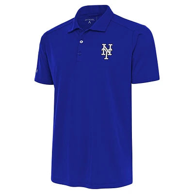 Men's Antigua Royal New York Mets Big & Tall Metallic Tribute Polo
