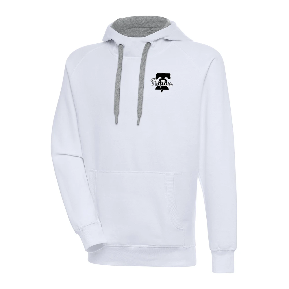 Men's Antigua Philadelphia Phillies Metallic Victory Pullover Hoodie