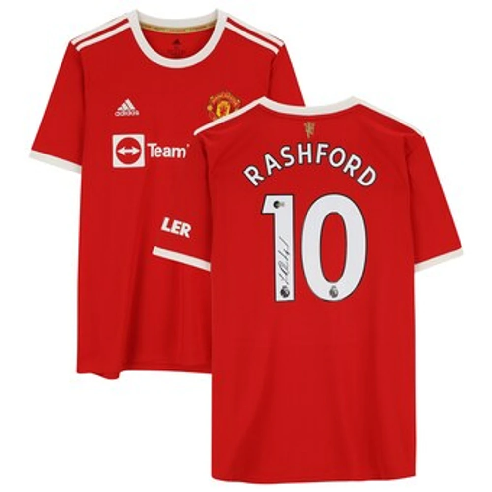 Marcus Rashford Manchester United Autographed Adidas 2021-22 Red Jersey