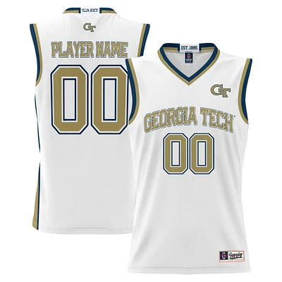 Youth GameDay Greats White Georgia Tech Yellow Jackets NIL Pick-A-Player Lightweight Men's Basketball Jersey