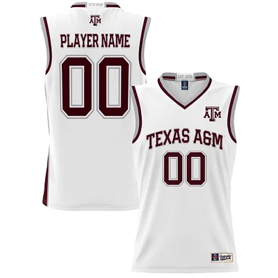 Youth GameDay Greats White Texas A&M Aggies NIL Pick-A-Player Lightweight Women's Basketball Jersey