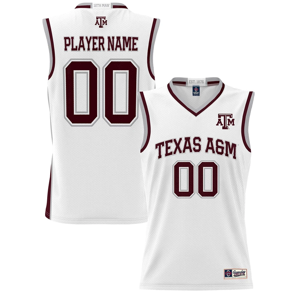 Unisex GameDay Greats White Texas A&M Aggies NIL Pick-A-Player Lightweight Women's Basketball Jersey