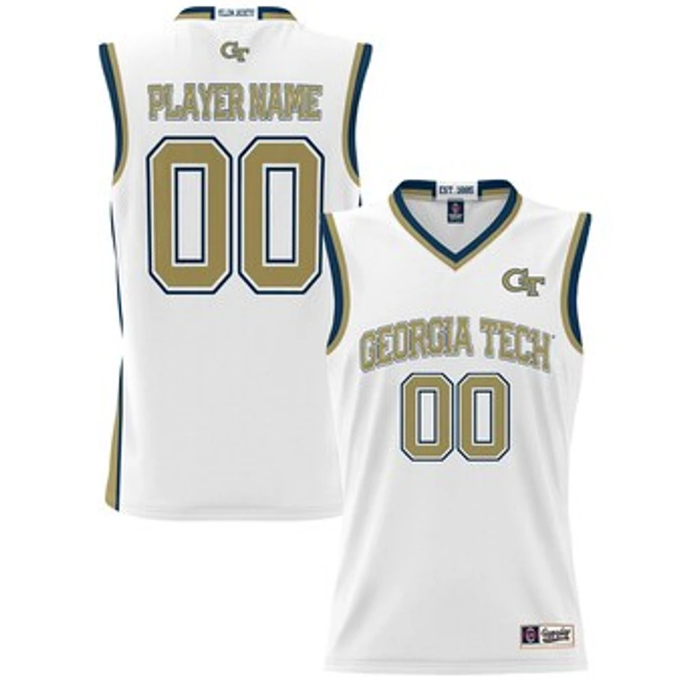 Unisex GameDay Greats White Georgia Tech Yellow Jackets NIL Pick-A-Player Lightweight Women's Basketball Jersey