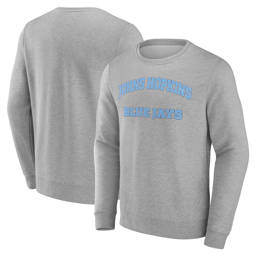 Men's Gray Johns Hopkins Blue Jays Campus Sweatshirt